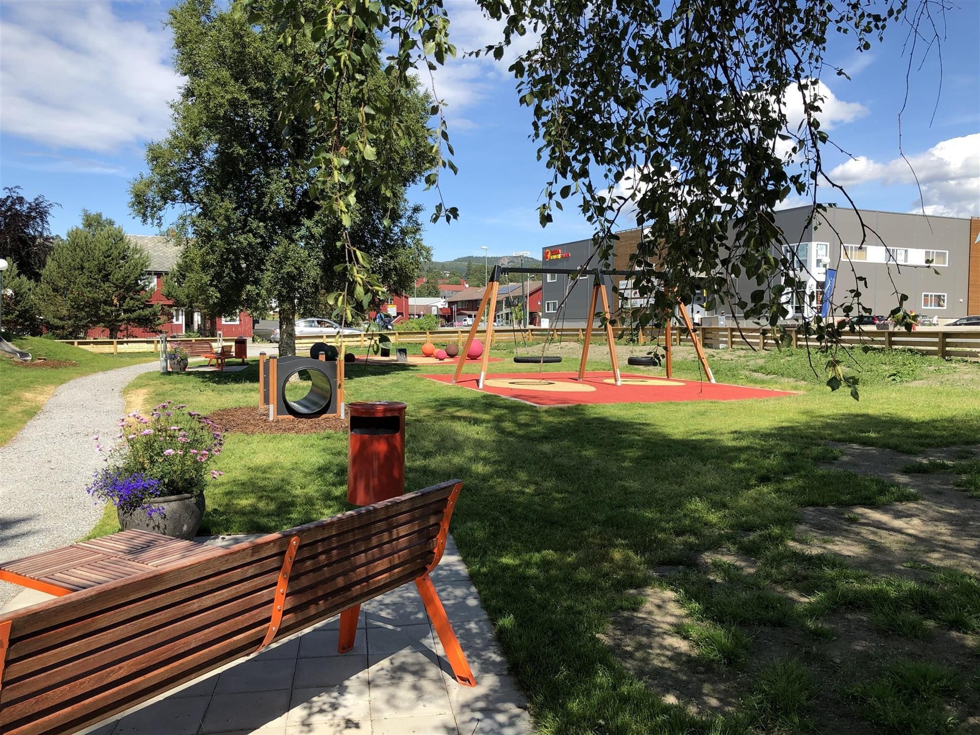 Aktivitetsparken ved rådhuset i Rissa